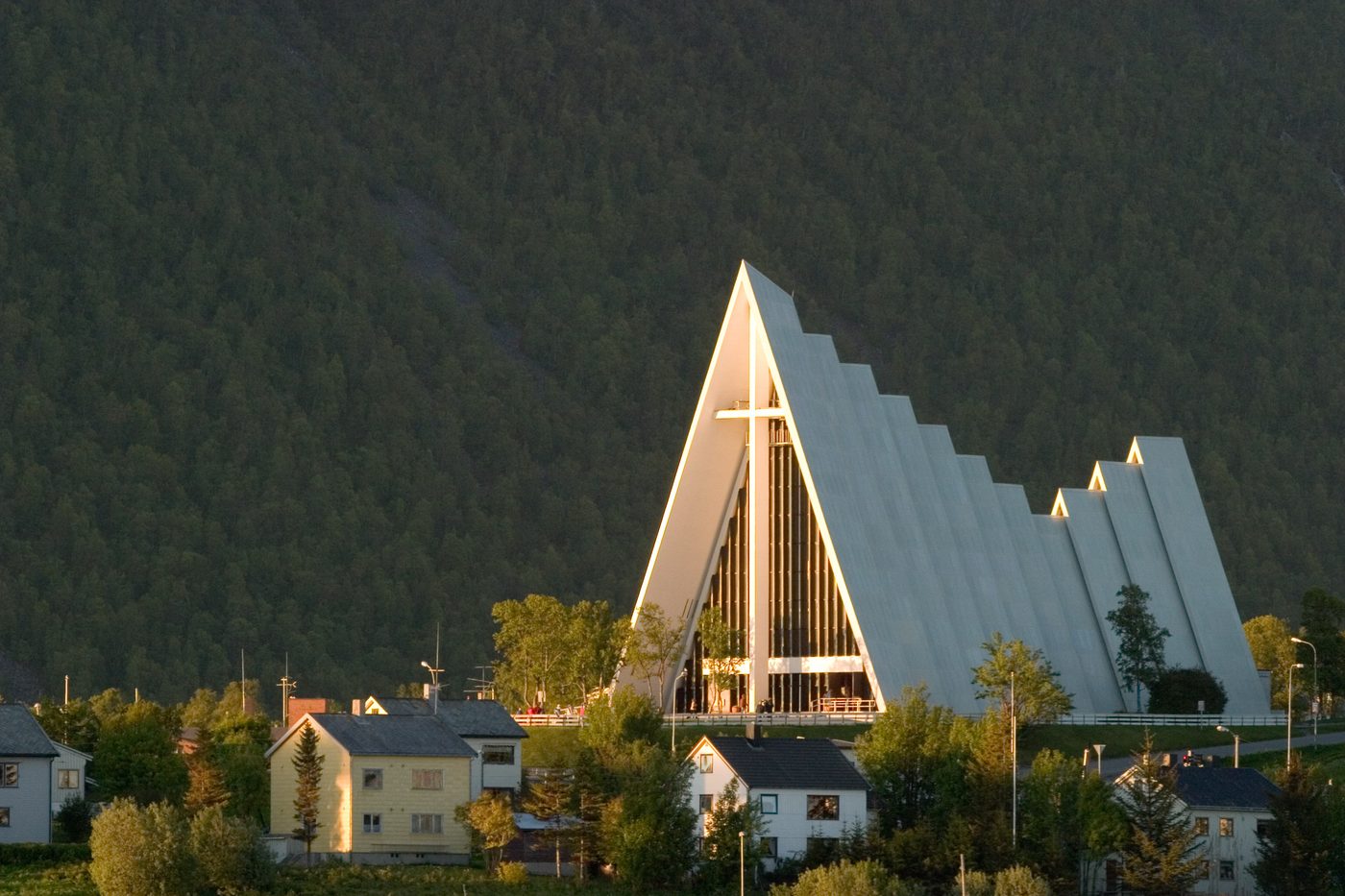 Arctic Cathedral and Cable Car Evening