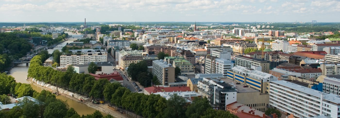 The Aura river running through Turku